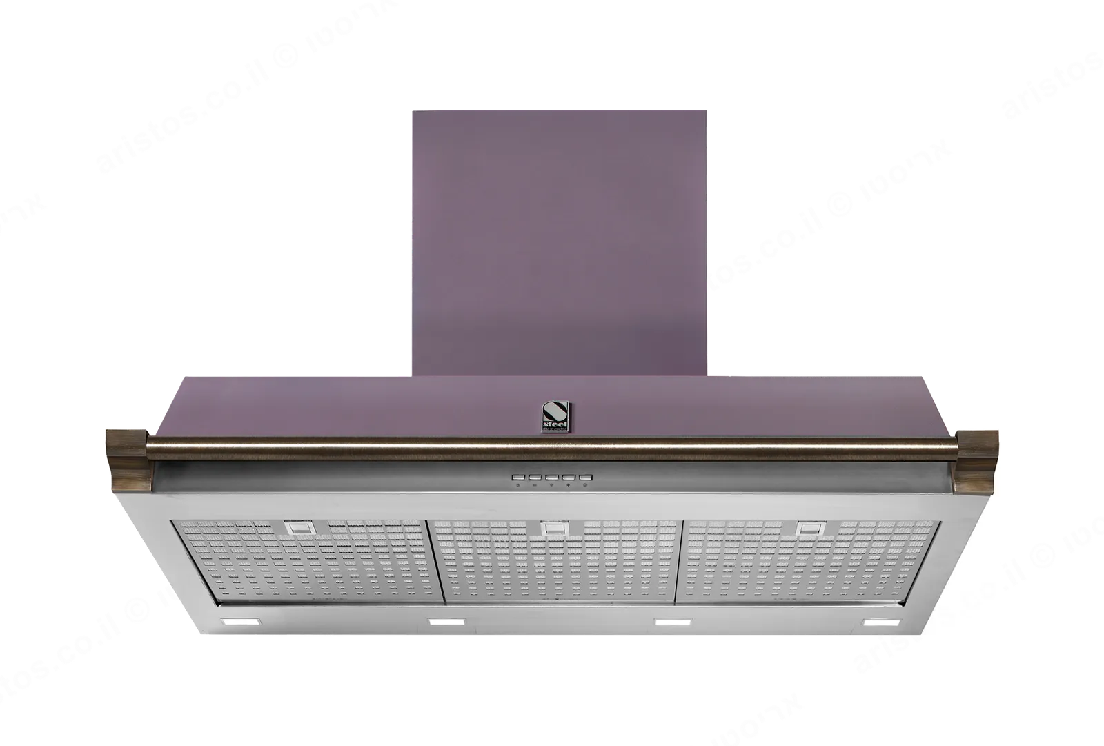 Steel קולט אדים 90 ס"מ סדרת Ascot תוצרת Steel דגם AKL90 גימור סגול — תמונה 2